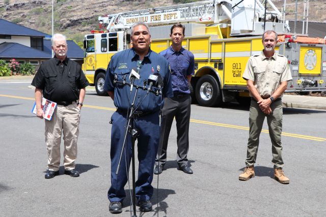 DLNR Wildfire News Conference