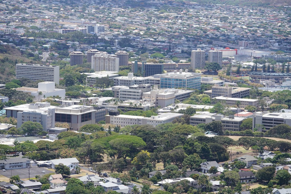 University of Hawaii at Manoa with a view from Tantalus.
