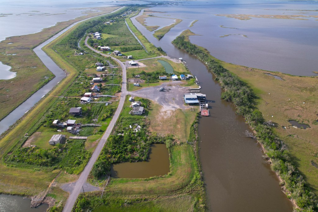 Isle de Jean Charles, Louisiana, in May 2022