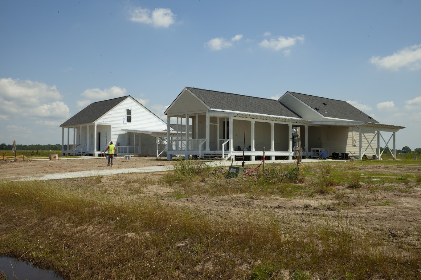 Houses close to completion on The New Isle