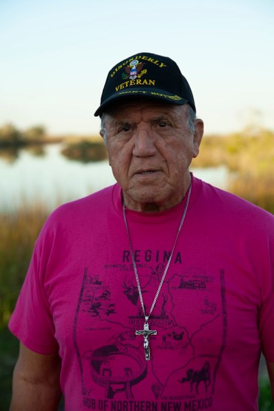 Albert White Buffalo Naquin, chief of the Jean Charles Choctaw Nation.