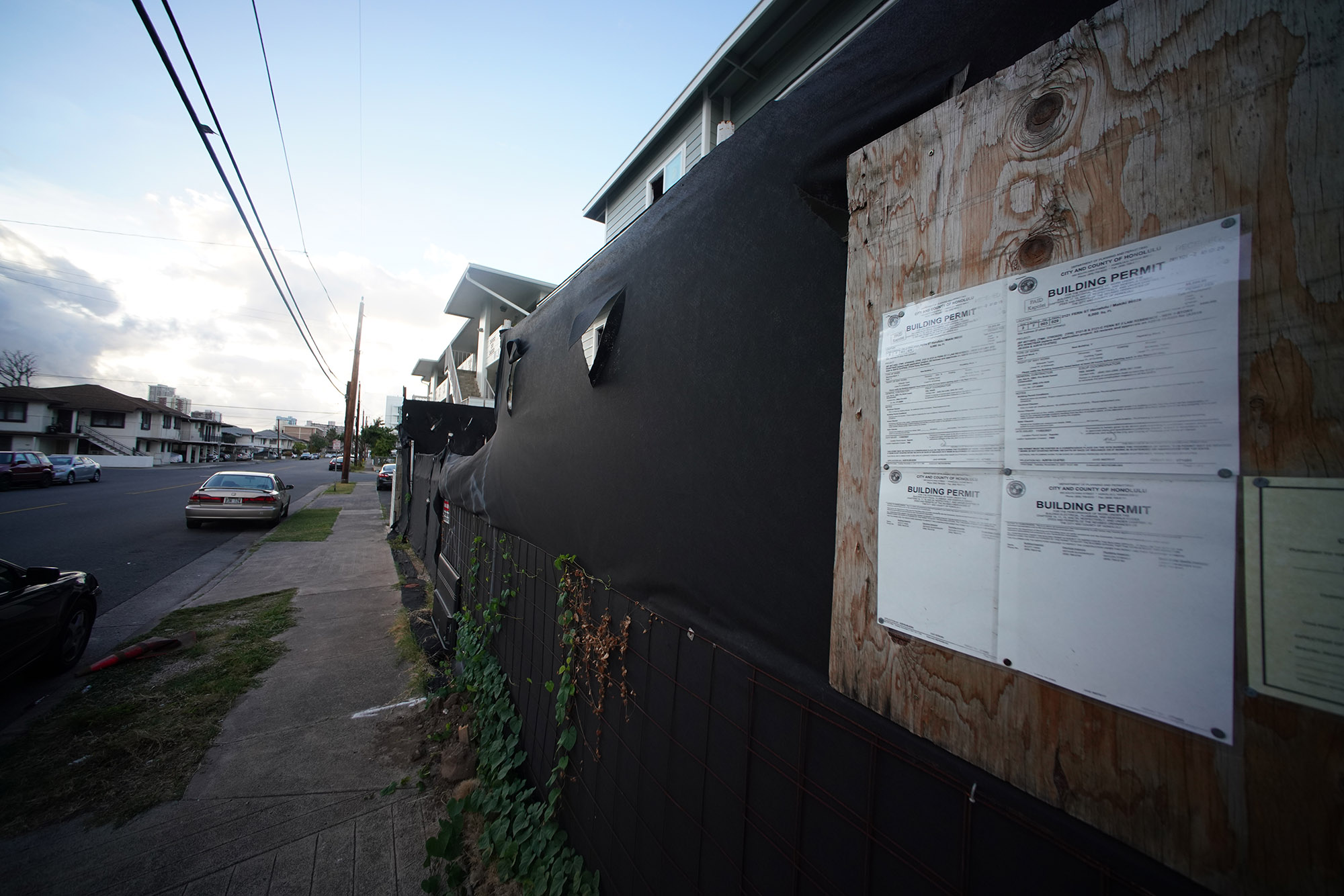 Building construction located on Fern Street. Possibile photographs to illustrate DPP Department of Planning Permitting stories.