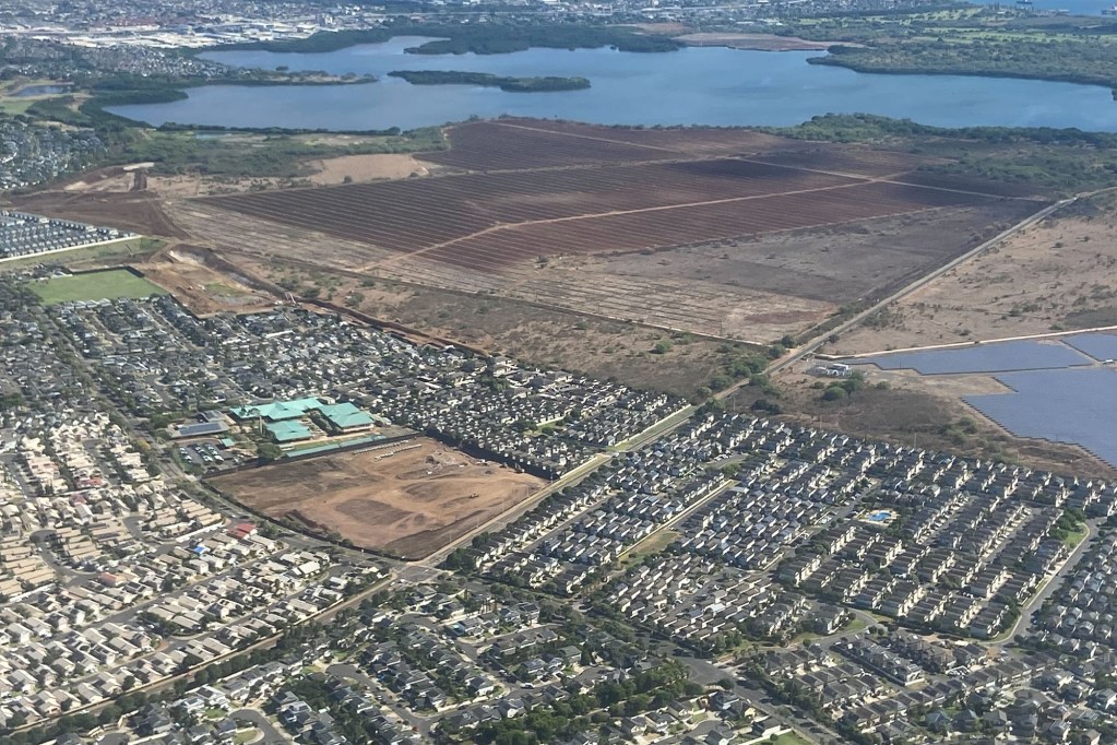Ewa West Loch aerial. Large parcels of land on the near the West Loch and Ewa areas. 2022