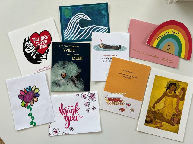 Handwritten thank you notes Catherine Toth Fox column