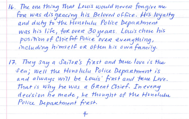 Katherine Kealoha said in a court filing that her estranged husband Louis Kealoha never forgave her for allegedly taking a photo with cocaine on his Honolulu Police Department desk. Katherine says the photo doesn't really exist.