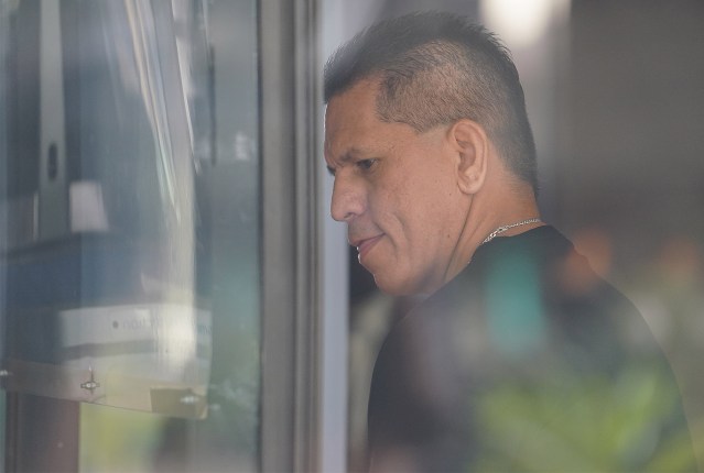 Stewart Olani Stant arrives at District Court.
