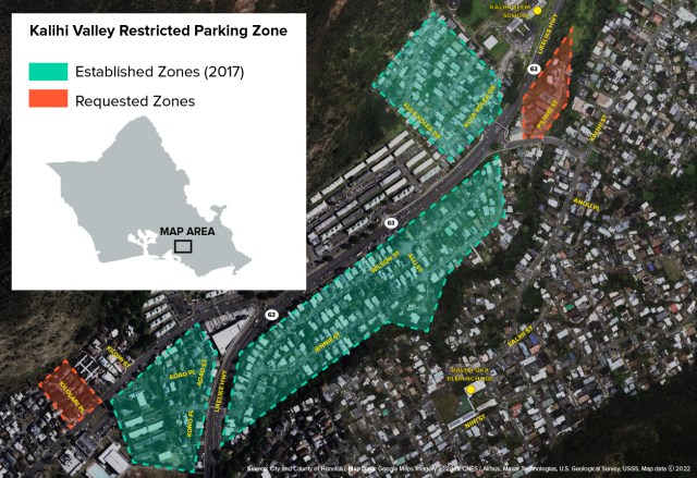 restricted parking zone
