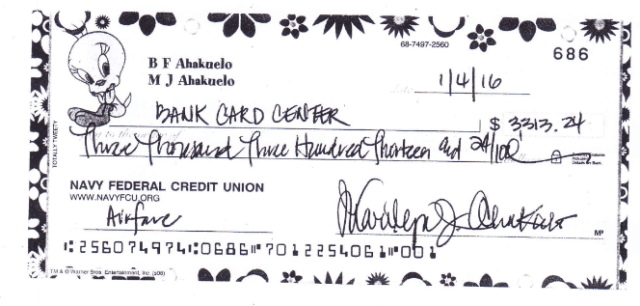 Brian and Marilyn Ahakuelo said they reimbursed IBEW Local 1260 for personal expenses charged to the union's account. But prosecutors say the checks were never deposited.