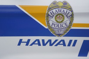 County of Hawaii Police Department vehicle decal.