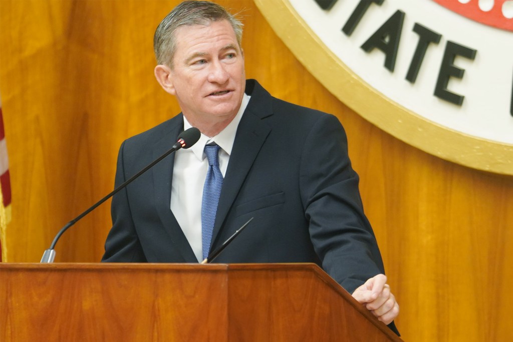 Honolulu City Council Chair Tommy Waters during floor session before new council members were sworn in.
