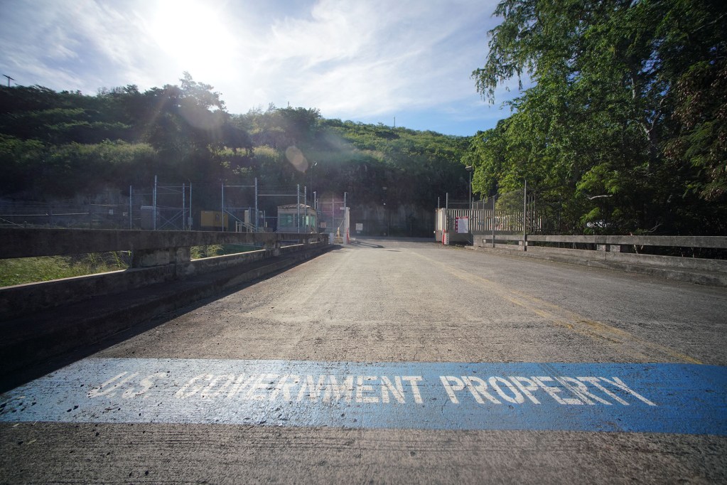 Gate located near the Red Hill Fuel Tanks.