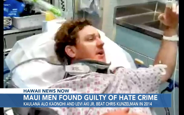 screenshot from HNN story on guilty men in hate crime