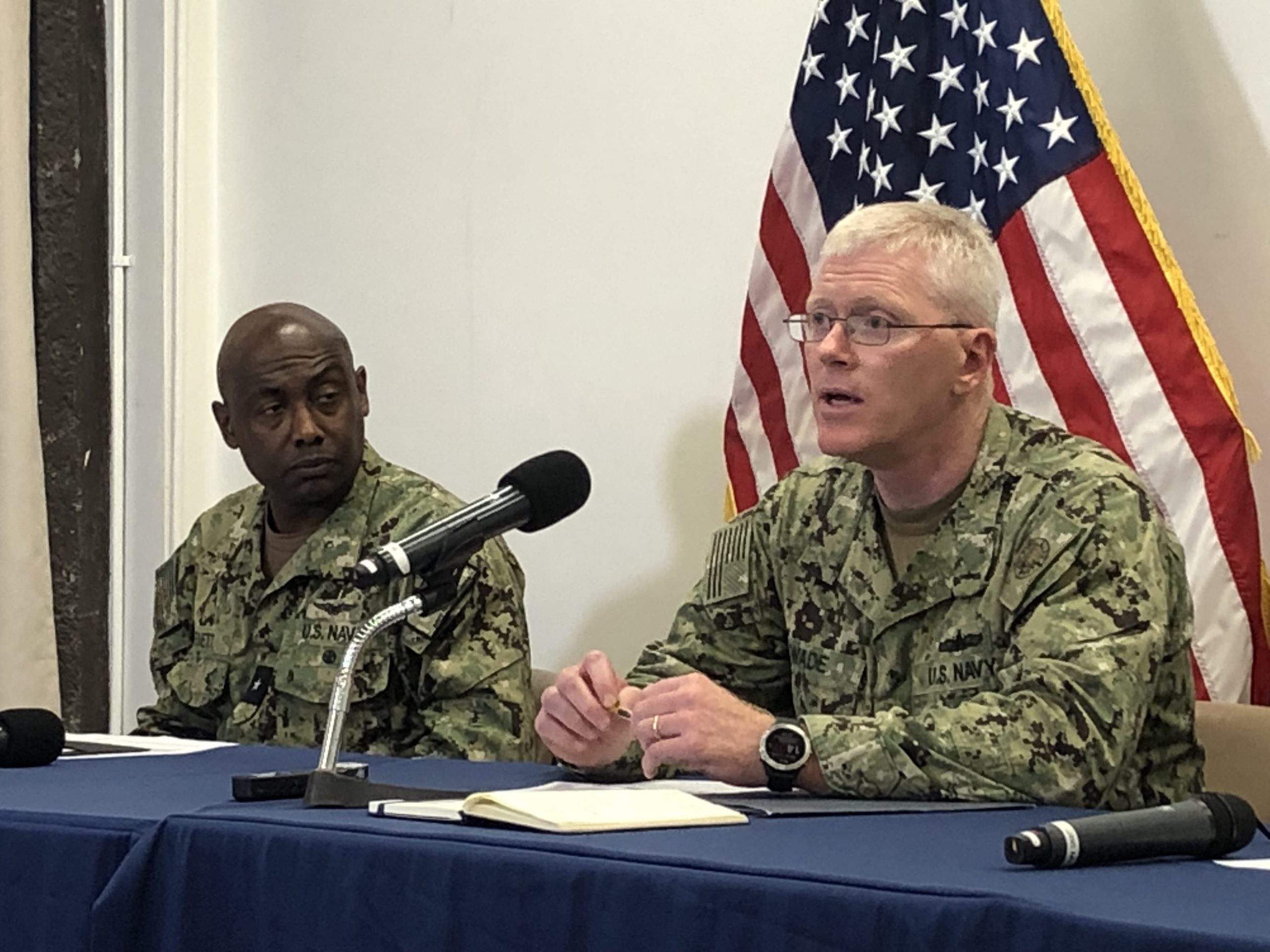 john wade and stephen barnett red hill press conference