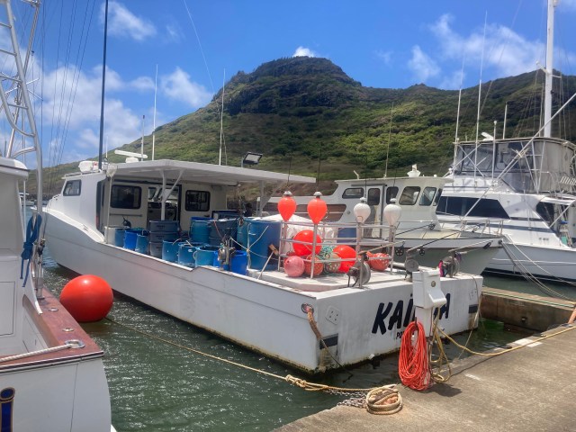 The 49-foot Kainoa, based out of Nawiliwili Harbor on Kauai's East Side, was constructed by the Silvas themselves. Vinnie Silva considers it the culmination of a lifelong dream.