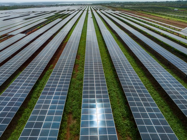 A solar plus battery solar farm in Mililani.