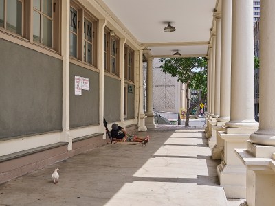Neal Milner: Theatergoers Need To Get Comfortable With Chinatown’s Homeless People