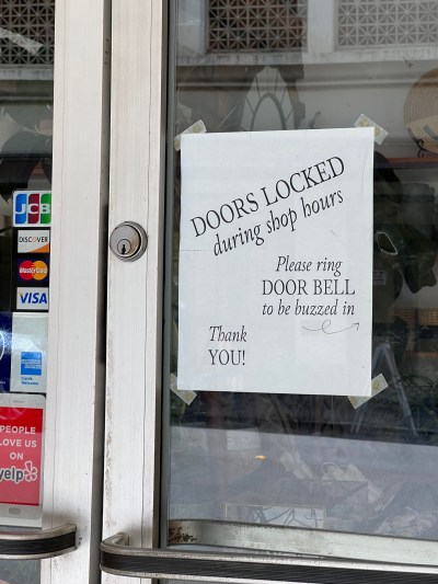 Chinatown stores security locked