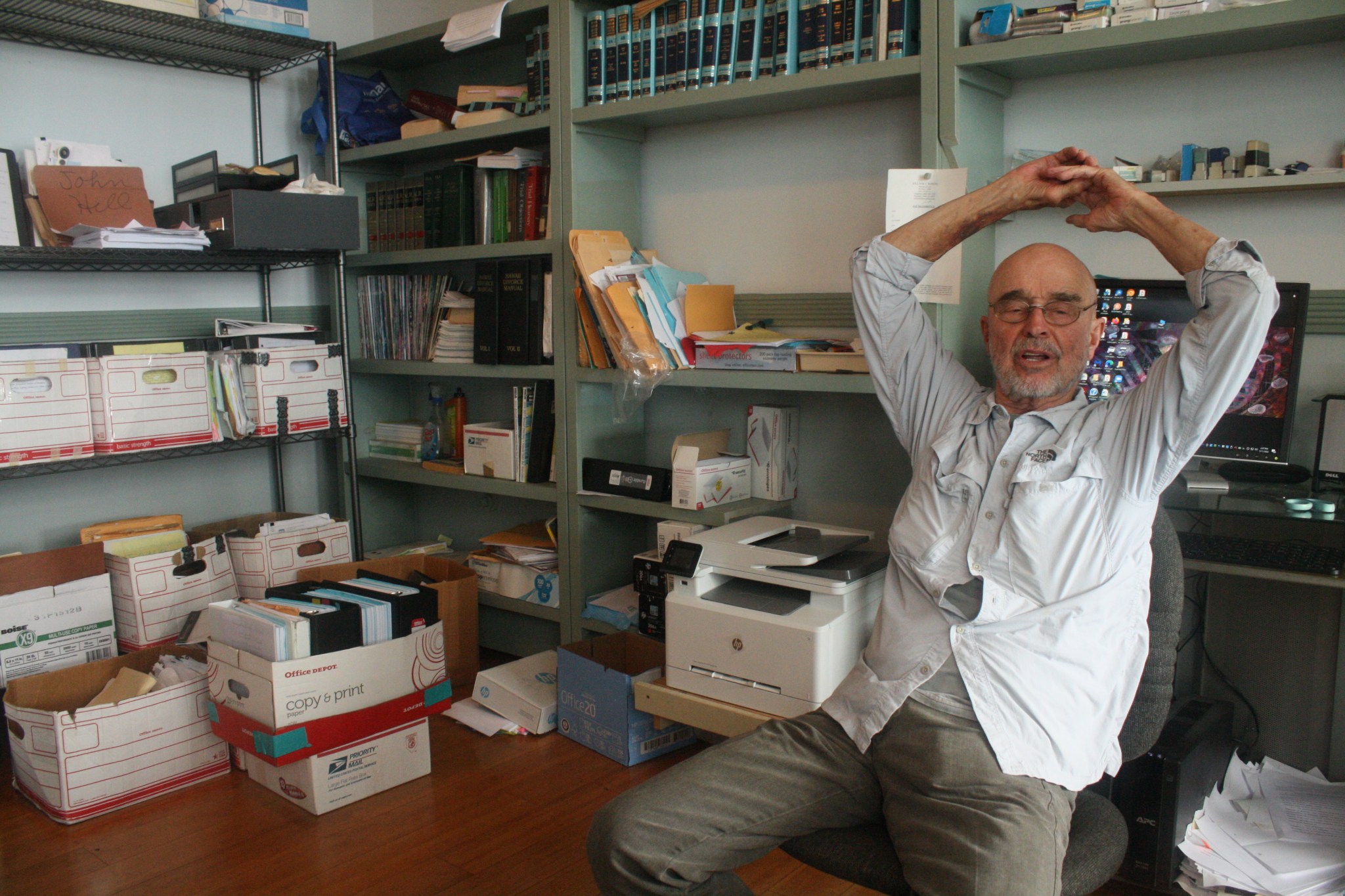 Will Rosdil at his office in Hilo