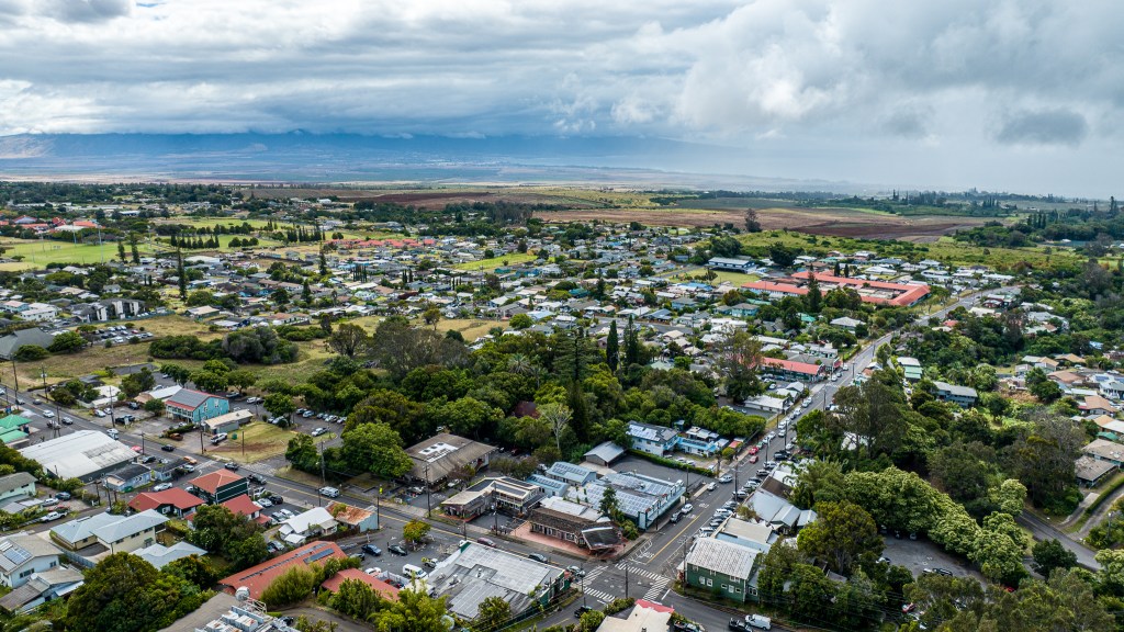 Makawao in Upcountry Maui, July 7, 2023. (Nathan Eagle/Civil Beat/2023)