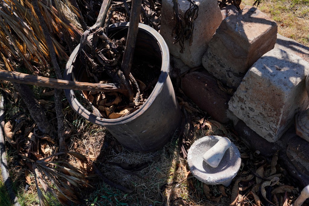 Another significant concern during the decontamination process was the protection of important cultural artifacts in Lahaina, one of the most historically important towns on Maui. (Kevin Fujii/Civil Beat/2023)