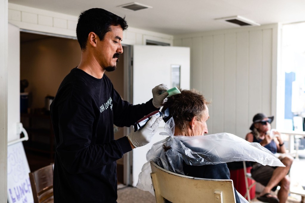 River of Life homeless homelessness haircuts mobile outreach Denby Fawcett column