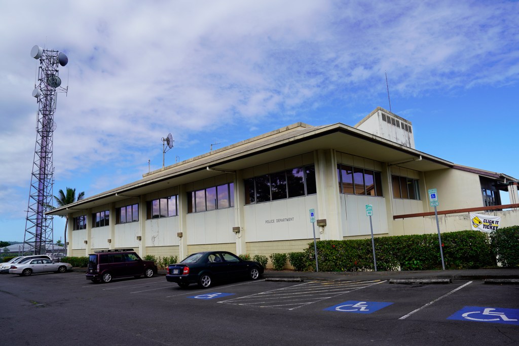 Hawaii Police Department building is photographed Tuesday, Nov. 7, 2023, in Hilo. (Kevin Fujii/Civil Beat/2023)