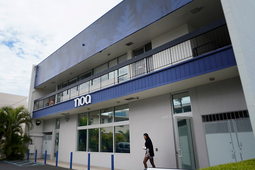 Noa Botanicals, currently a medical cannabis dispensary is photographed Monday, Nov. 27, 2023, in Honolulu. The Hawaii state attorney general will propose legalizing cannabis for recreational use in the next legislative session. (Kevin Fujii/Civil Beat/2023)