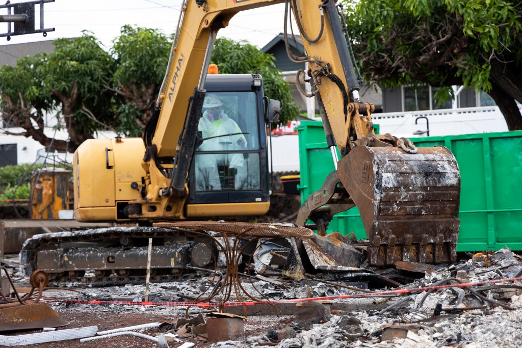 Debris removal was completed Jan. 18 at the first site in Lahaina since the Aug. 8 fires. (Courtesy: Maui County/2024)