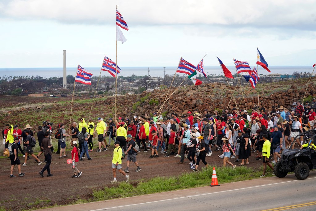 The Hoʻulu Lahaina Unity Gathering drew thousands of people from the local community and beyond on Jan. 20. (Kevin Fujii/Civil Beat/2024)