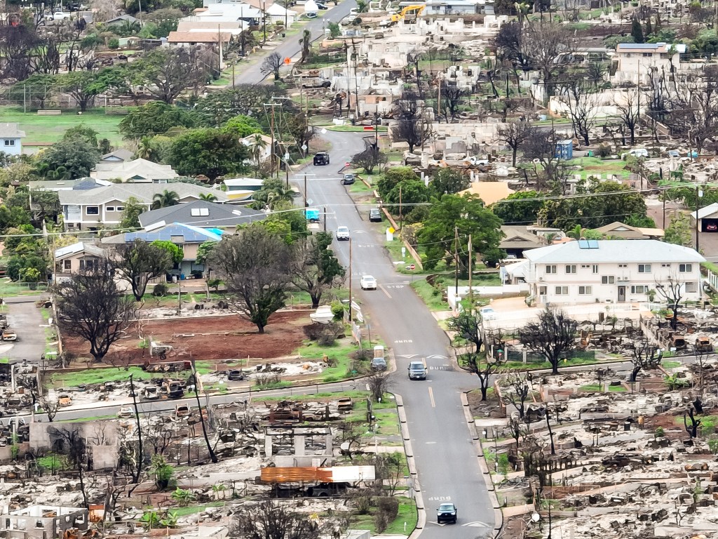The Dadez family was set to move into a home at the corner of Wahikuli and Ainakea roads that's being rented out by FEMA through its direct-lease program. (Nathan Eagle/Civil Beat/2024)