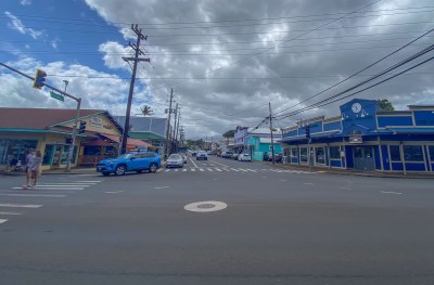 Residents are concerned that a fire that starts upwind at nearby Holomua Road could be a threat to the old historic town of Paia on Maui. (Cammy Clark/Civil Beat/2024)