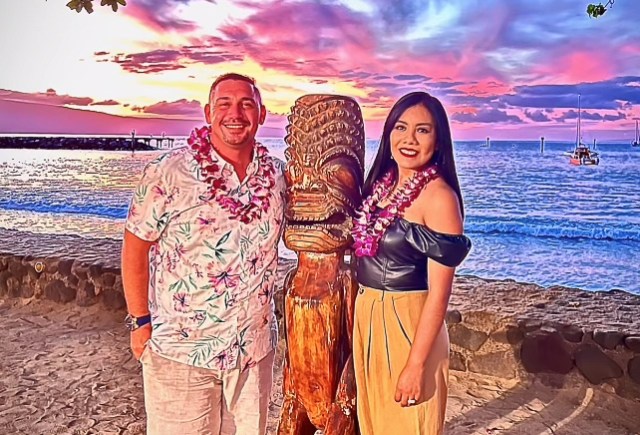Leo Szakacs-Kekona and his wife own Blue Cleaning, which spruces up 27 vacation rentals in West Maui. (Photo courtesy Leo Szakacs-Kekona)