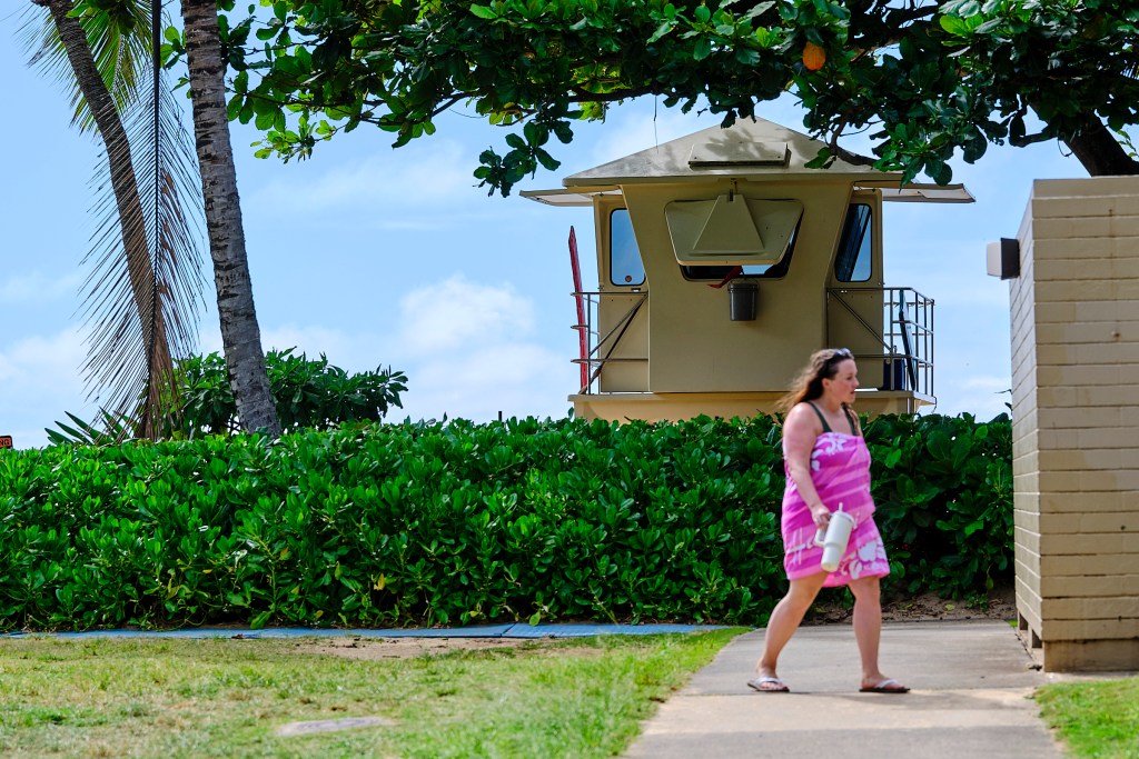 Scenes from Ehukai Beach Park, more popularly known as Pipeline where Tamayo Perry, a City and County of Honolulu lifeguard often surfed. Photographed June 25th, 2024.(David Croxford/Civil Beat/2024)