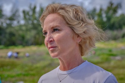 Rebecca Buchan is the CEO and Co-Founder of Areté Collective, the architectural Design group that is developing a 65 acre parcel of land just above Turtle Bay on the North Shore of Oahu. Photographed June 28th, 2024 (David Croxford/Civil Beat/2024)