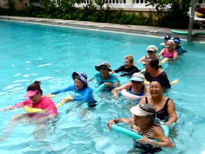 Courtesy Christina Meller- AquaFit class Laniakea YWCA. Health and Wellness program