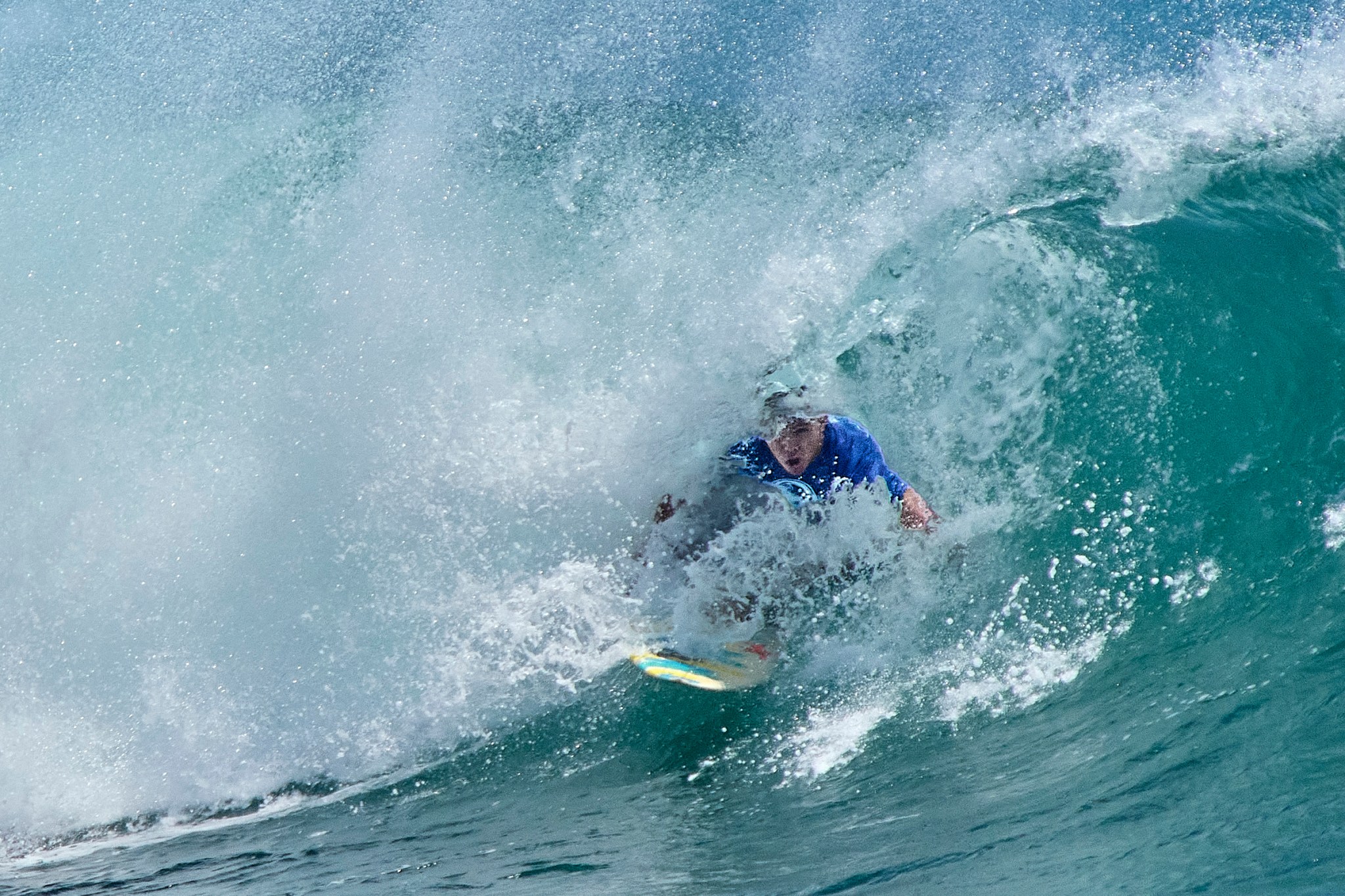 On Tuesday and Wednesday Nike Swim hosted the inaugural Honua Finals: The World Cup of Interscholastic Surfing that brought High School surfers from Hawaii, the Mainland and New Zealand together at Ala Moana Bowls to compete in the first Scholastic International surfing competition. (David Croxford/Civil Beat/2024)