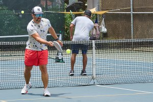 For the last decade PickleBall has been gaining in popularity all over the United States. While not as refined as the game of Tennis, the sport does provide its own sense of accomplishment and thrills. This set of images were recorded at the Diamond Head Tennis Center on Paki Avenue close to Waikiki. Photographed July 15th, 2024 (David Croxford/Civil Beat/2024)