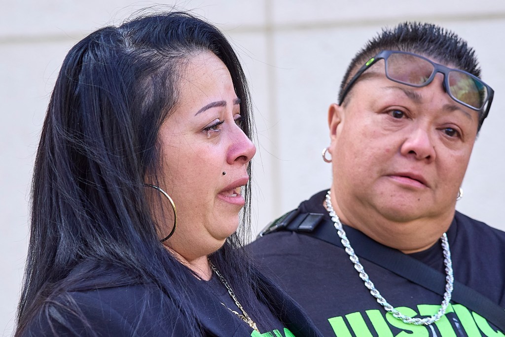 Miske trial - Girlfriend ÒNothingÕs gonna bring him backÓ Girlfriend leaving port after the trial ended and the verdict was pronounced. Mother tearfully talks with press after verdict.(David Croxford/Civil Beat/2024)