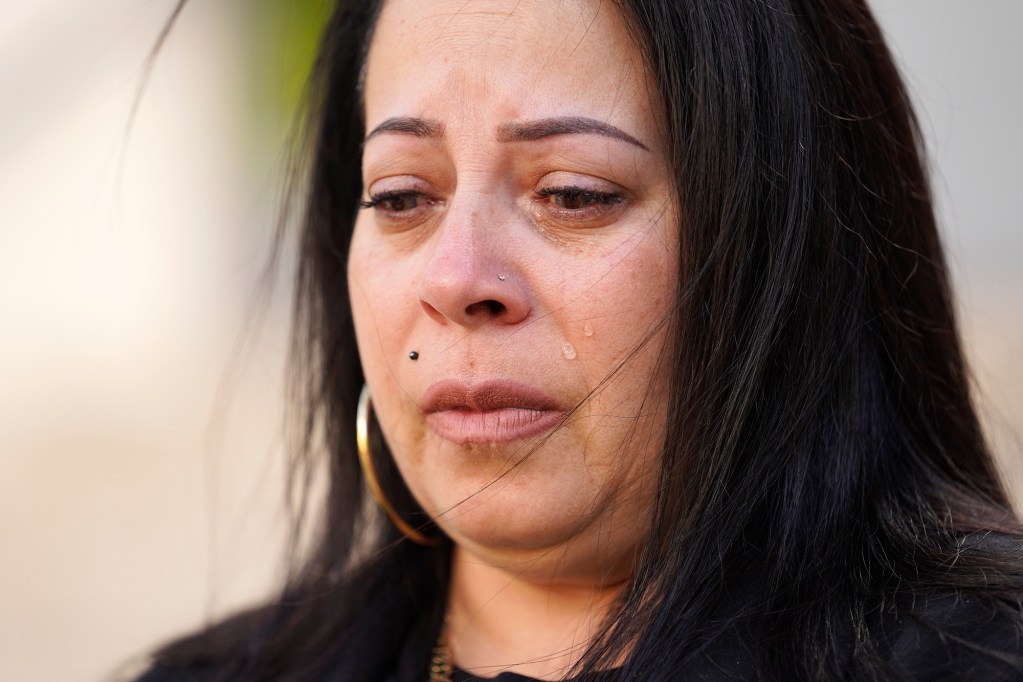 Shelly Miguel, the mother of Johnathan Frazier, reacts to the verdict for Mike Miske Thursday, July 18, 2024, in Honolulu. (Kevin Fujii/Civil Beat/2024)
