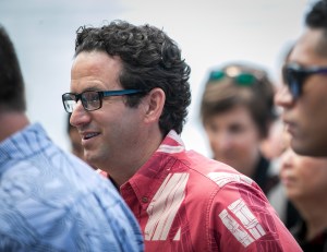 Hawaii U.S. Sen. Brian Schatz, who in case you haven't seen him lately is now sporting glasses, has a vision for the future. (Nathan Eagle/Civil Beat/2024)