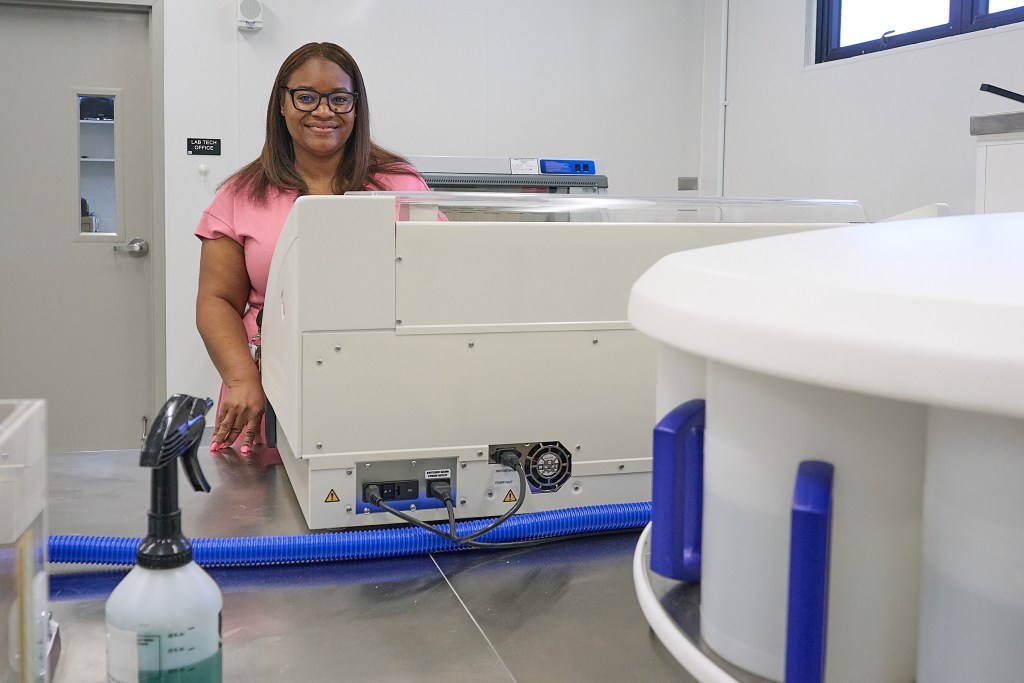 Dr. Sasha Breland is the new Deputy Medical Examiner for the county of Honolulu. She arrived and is settling in to her new role at the Iwilei Street Medical Examiners location where she was photographed on October 3rd, 2024 (David Croxford/Civil Beat/2024)