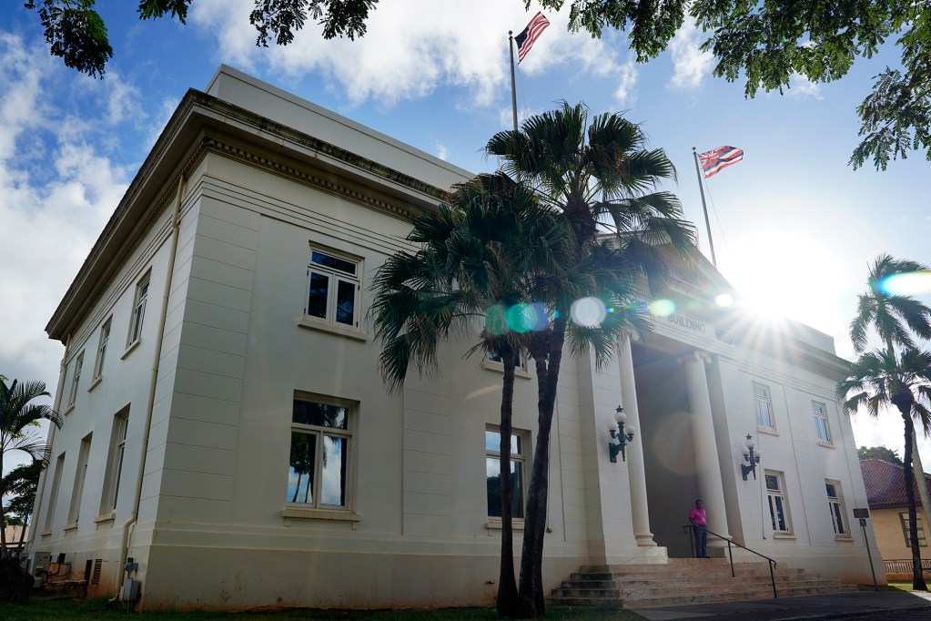 The Kauai County building is photographed Wednesday, Oct. 9, 2024, in Lihue. (Kevin Fujii/Civil Beat/2024)