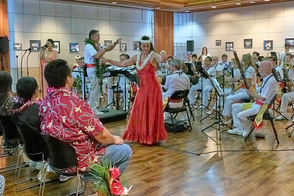 The Royal Hawaiian Band celebrated a grand opening and blessing ceremony to mark the first permanent home for the Royal Hawaiian Band in its 188-year history. 
 (David Croxford/Civil Beat/2024)