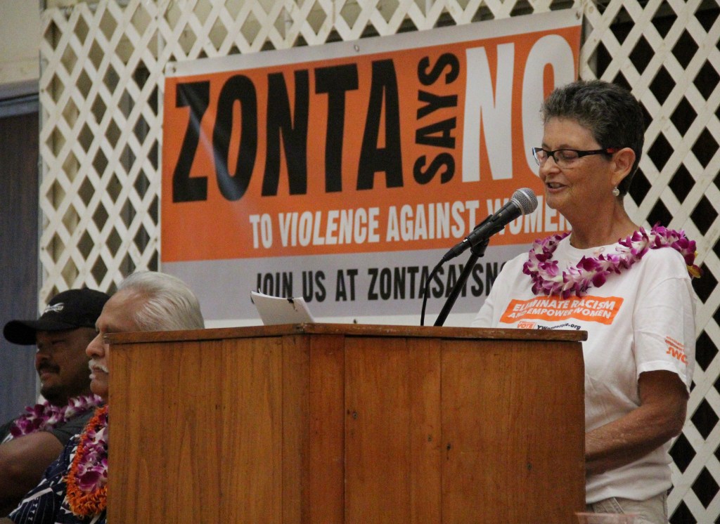 YWCA Renaé Hamilton-Cambeilh said the organization put the forum together to ask questions related to women issues that other forums were not asking. (Leo Azambuja/Civil Beat/2024)