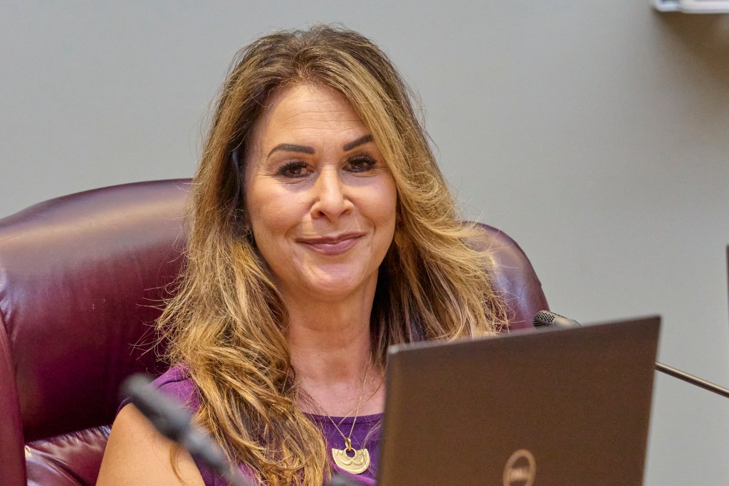 OHA Trustee Stacy Ferreira photographed 12.4.24 (David Croxford/Civil Beat/2024)