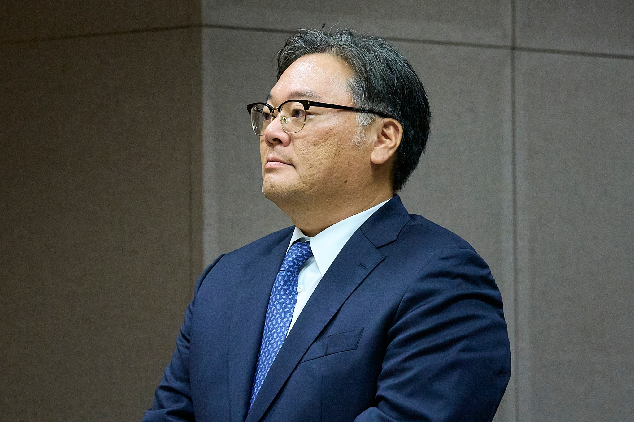 Timothy Lee, 48, was indicted by the O`ahu Grand Jury and charged with nine counts of False Name Contribution that occurred in 2020. In the nine counts, Lee is alleged to have intentionally or knowingly made $13,000 in contributions to a candidate or candidate committee in a name other than his own. He appeared with his attorney before Judge Ronald Johnson on Tuesday February 18th (David Croxford/Civil Beat/2025)