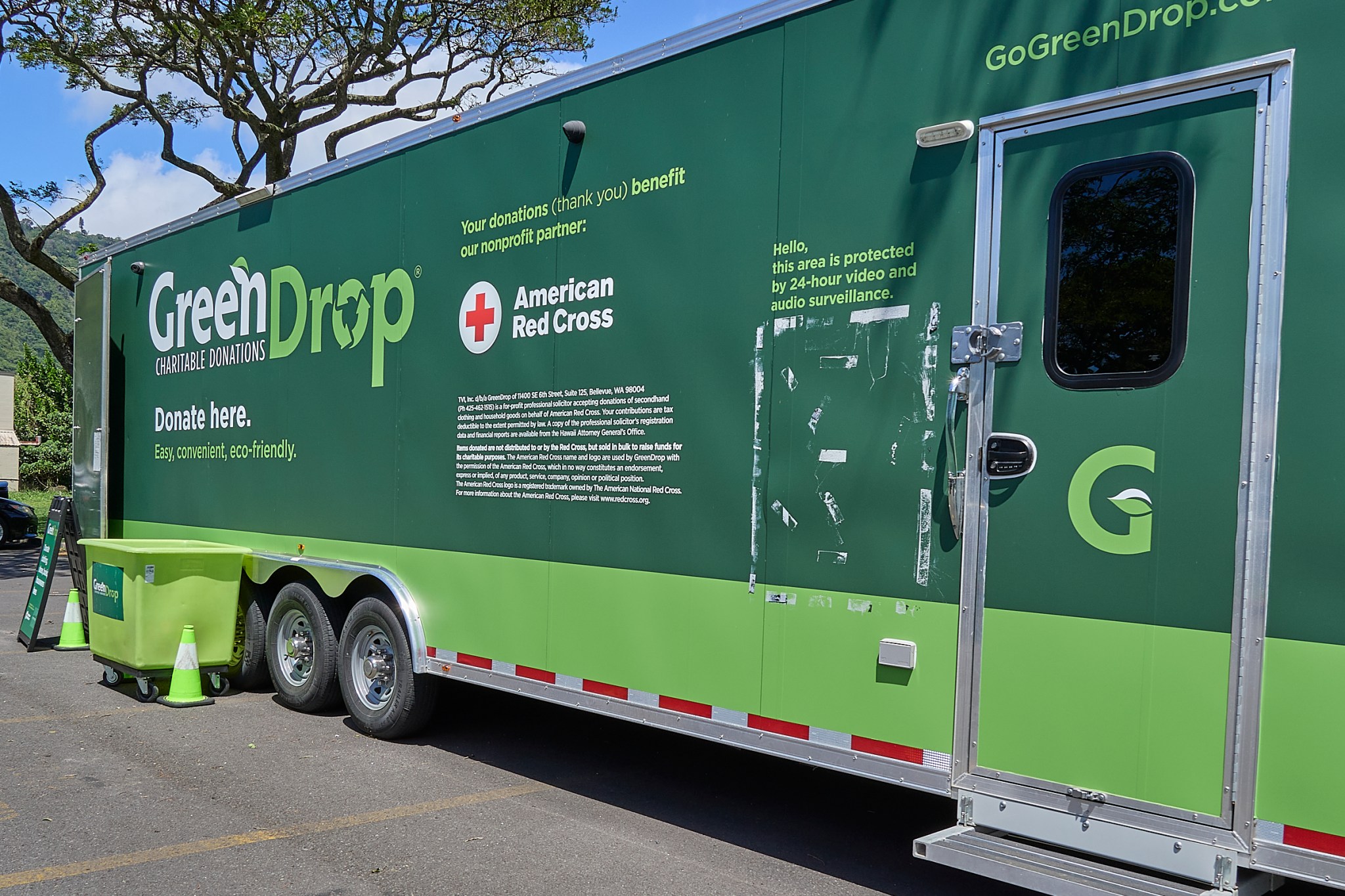 Green Drop Location, Manoa Marketplace March 10, 2025 (David Croxford/Civil Beat/2025)