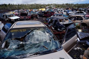 Hawaiian Ocean View Has Abandoned Cars As Far As The Eye Can See