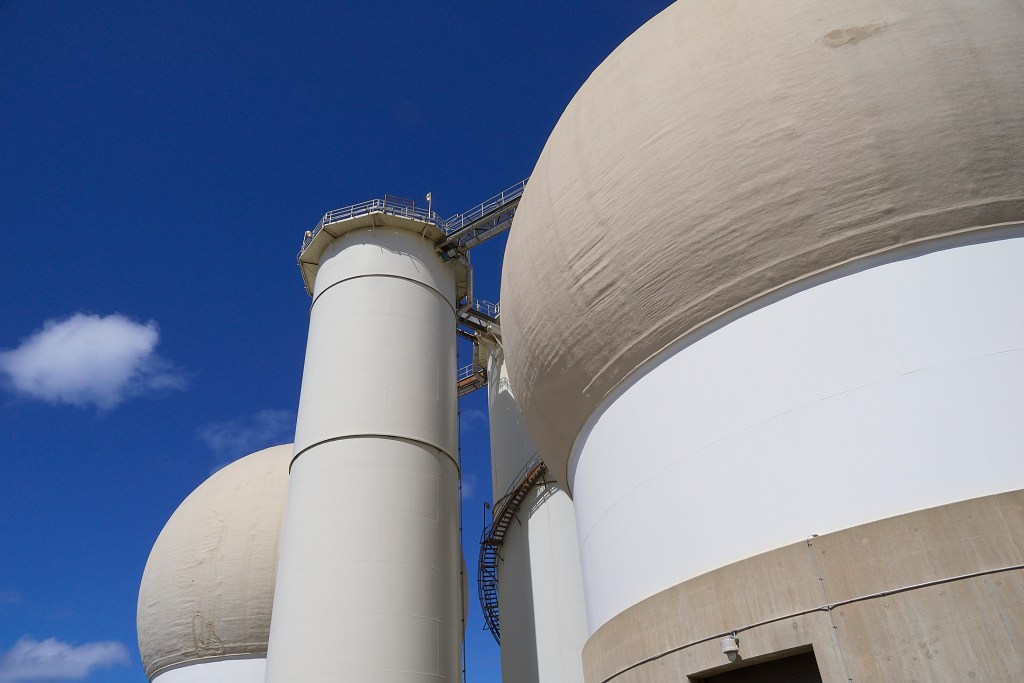 The Sand Island Waste Water Treatment plant is undergoing some renovations and updates that will keep it at the forefront of technology for the state. Photographed May 19th(David Croxford/Civil Beat/2025)