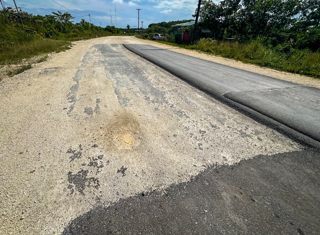 With Chinese investment, the Solomon Islands is repaving roads in Noro and upgrading its airport in Munda. (Nathan Eagle/Civil Beat/2025)